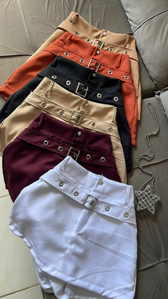 Short Saia Rafaela/acompanha cinto