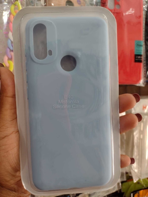 Capinha Case Silicone Aveludada Moto E40