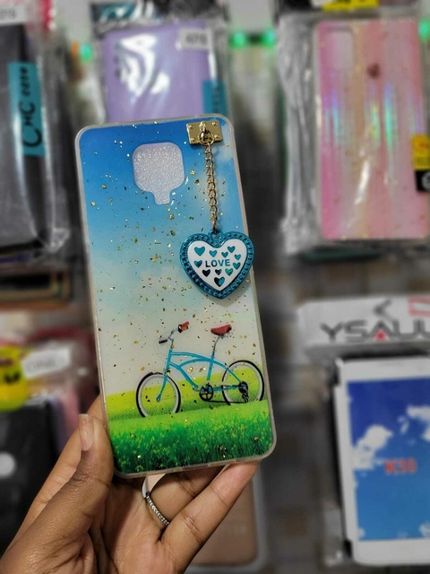 Capinha Pingente Coração Xiaomi Mi Note 9s