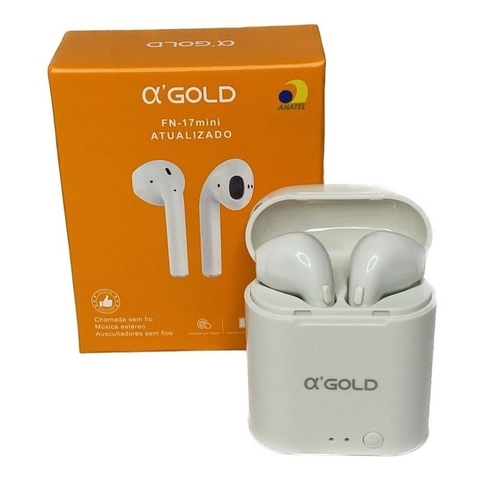 Fone De Ouvido Bluetooth V5.0 + Edr Fn-17Mini - GOLD