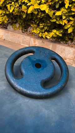 Anilha vazada pintada 15KG - comprar online