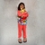 Imagen de Kit Piyama + Pantuflas Carnaval Coral