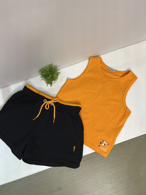 CONJUNTO REGATA CROPPED E SHORT/ CITRUS - comprar online