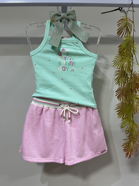 CONJUNTO REGATA E SHORT MOLETINHO MOLINE/POOL - comprar online