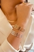 Bracelete luxo prata