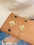 Pulseira trevo com zircônia