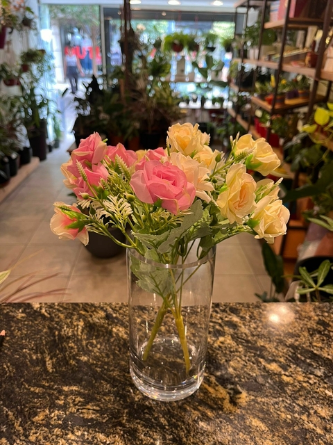 FLORERO CILINDRO ACRILICO 10CM X20 CM - comprar online