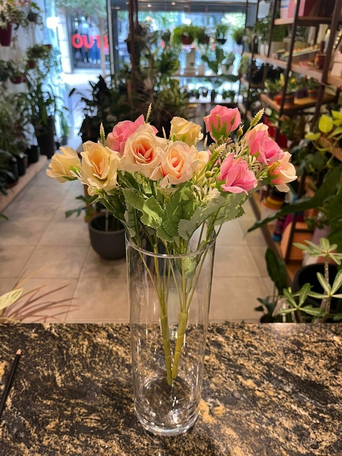 FLORERO CILINDRO ACRILICO 10CM X 30CM - comprar online