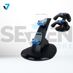 BASE CARGADORA DOBLE PARA JOYSTICK PS4 CON LUZ