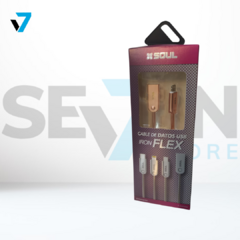 CABLE MALLADO ACERO TIPO IPHONE SOUL