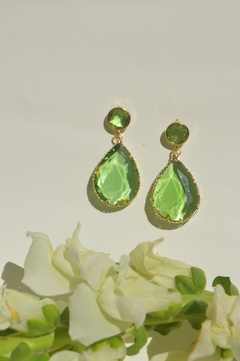 Aretes verde - comprar en línea