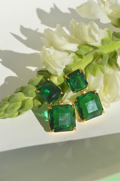 Aretes verdes - comprar en línea
