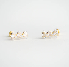 BROQUEL CON ZIRCONIA ORO 10KT - comprar en línea