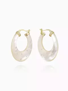 Aretes de madre perla