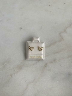BROQUEL MARIPOSA ORO 10KT en internet