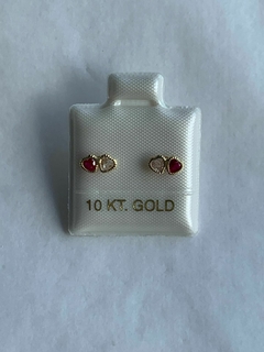 BROQUEL 2 CORAZONES 10 KT en internet