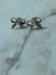 Aretes lazo plata