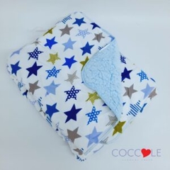 Frazada en Microfibra Estampada con Corderito para Cuna Coccole