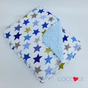 Frazada en Microfibra Estampada con Corderito para Cuna Coccole