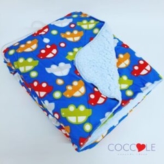 Frazada en Microfibra Estampada con Corderito para Cuna Coccole - Soles Bebe