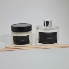 KIT DUO - VELA PERFUMADA 150G + DIFUSOR DE AMBIENTE 240ML - LAVANDA - comprar online
