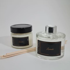 KIT DUO - VELA PERFUMADA 150G + DIFUSOR DE AMBIENTE 240ML - LAVANDA na internet