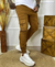 Calça jogger cargo caramelo