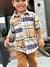 Camisa Social Xadrez marrom - comprar online