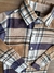 Camisa Social Xadrez marrom na internet