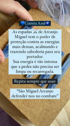 Cianita Azul - Proteção, Alivia Ansiedade e Conexão Espiritual - loja online