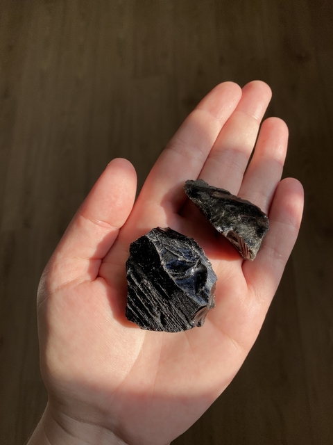 Obsidiana Negra Bruta