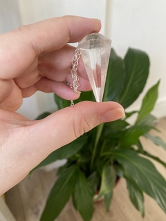 Pêndulo de Quartzo Cristal - Clareza Mental, Cura e Amplia Energias - Amozen