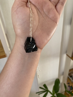 Pingente Obsidiana Negra - Proteção e Autoconhecimento - Amozen