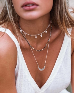 Chocker Triângulo 40 cm - Prata 925