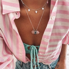 Chocker Triângulo 40 cm - Prata 925 - comprar online