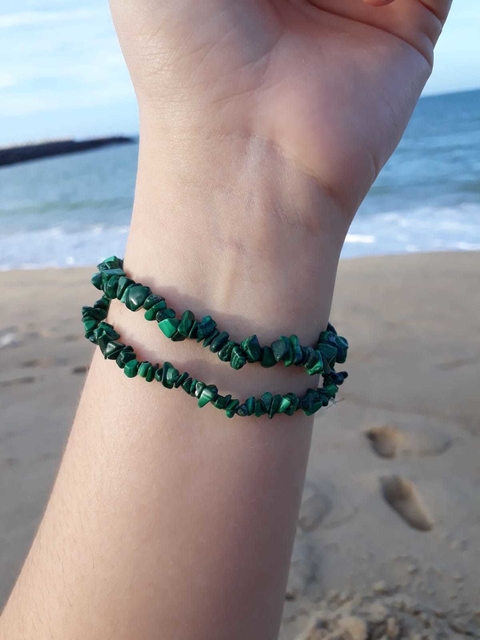 Pulseira Malaquita - Mudanças Positiva, Prosperidade e Saúde