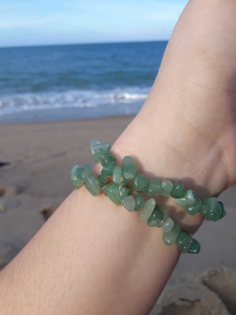Pulseira Quartzo Verde - Saúde Física/Emocional e Prosperidade