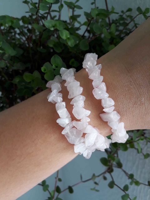 Pulseira Quartzo Rosa - Amor-próprio e incondicional