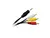 CABLE AUDIO Y VIDEO 3.5 a 3 RCA 1.4Mts NISUTA NS-CAU35V2
