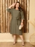 Vestido de tecido viscose, midi e com faixa - loja online