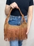 Bolsa de Ombro Couro Ecológico/ Camurça Juliana Marrom - comprar online