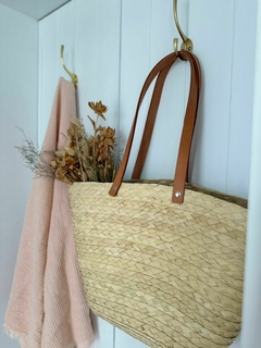Cartera fibras naturales y cuero en internet