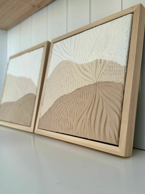 Cuadro texturado arena