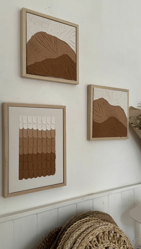 Cuadro texturado tierra