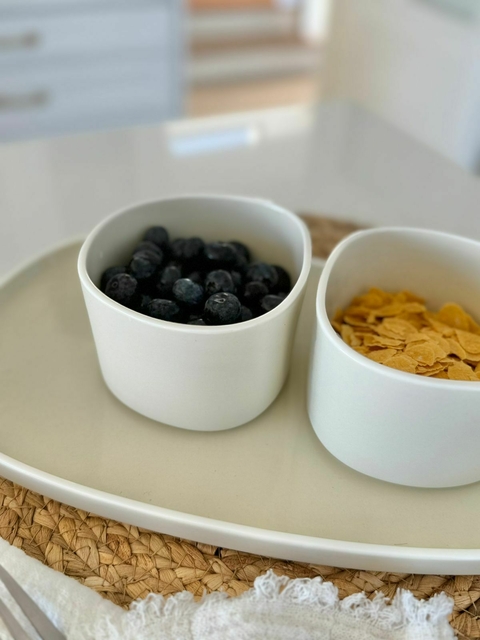 Cuenco irregular gris