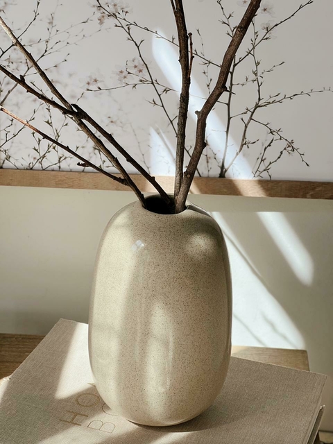 Jarrón Oriente beige