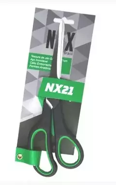 Tesoura 21cm nox cabo emborrachado