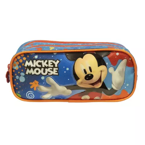 Estojo Escolar Infantil Duplo Mickey Mouse