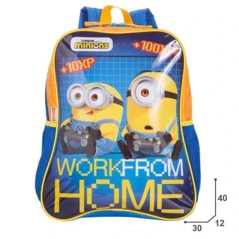 Mochila inf. minions gamer sestini
