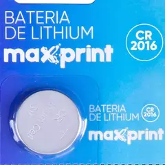 BATERIA 3 VOLTS BOTÃO LÍTIO CR2016 MAXPRINT